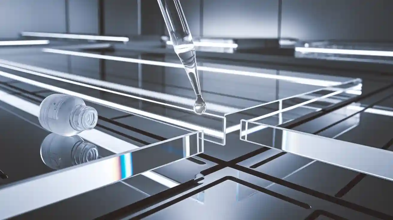 Solvent cementing acrylic cover