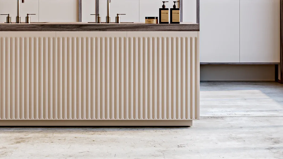 Trending easy-to-clean materials for beauty retail