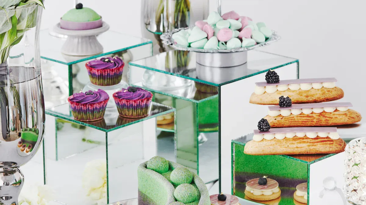 Acrylic outshines glass for clear food displays