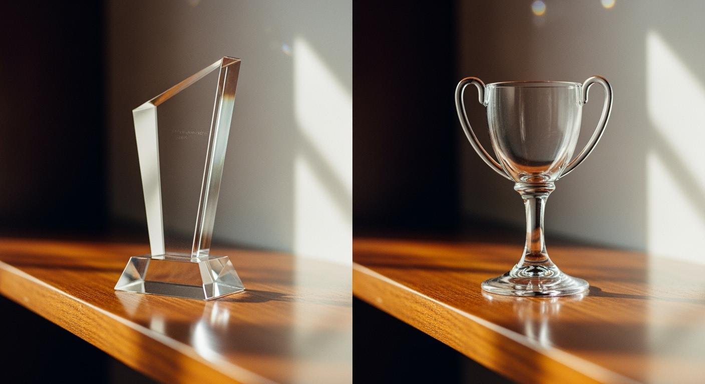 The Acrylic vs Glass Trophies Decision