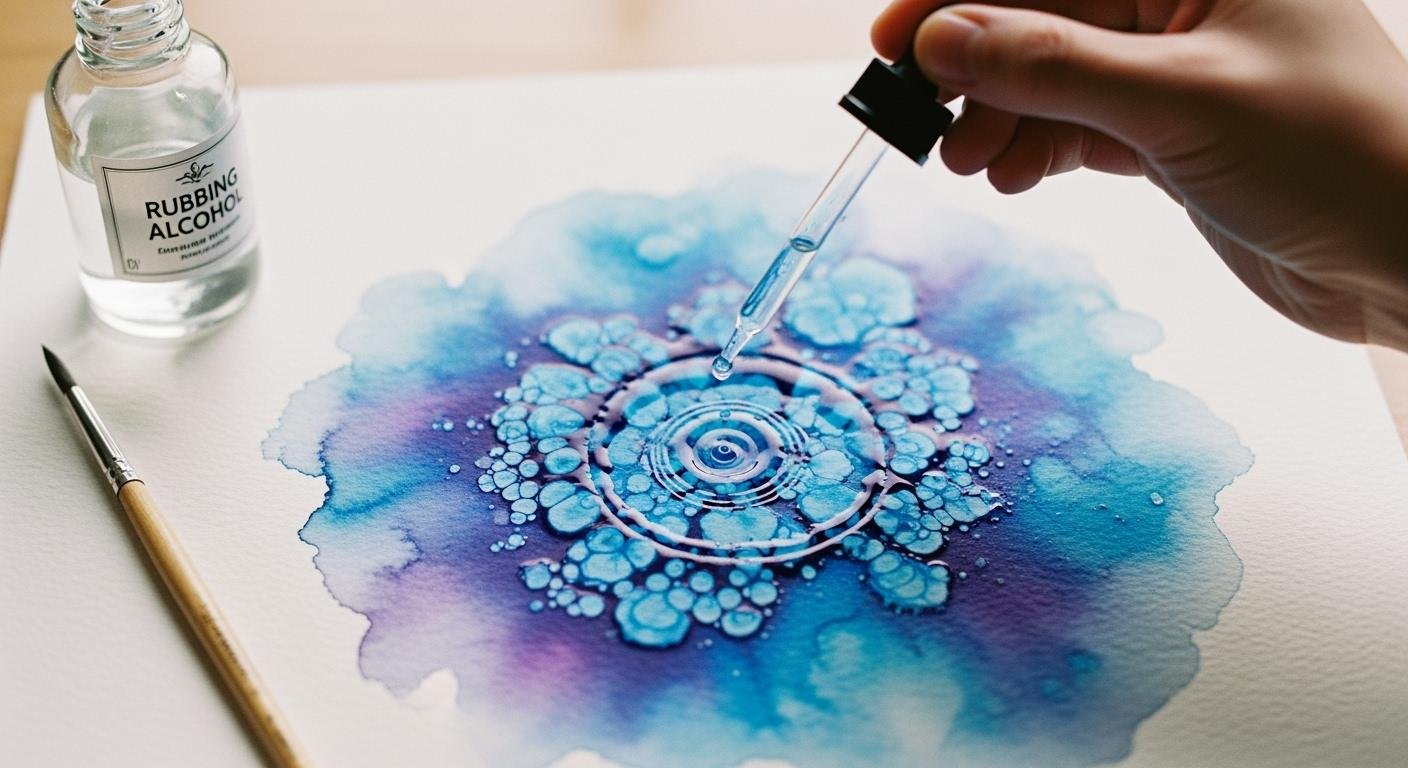 The secret to cool paint effects rubbing alcohol