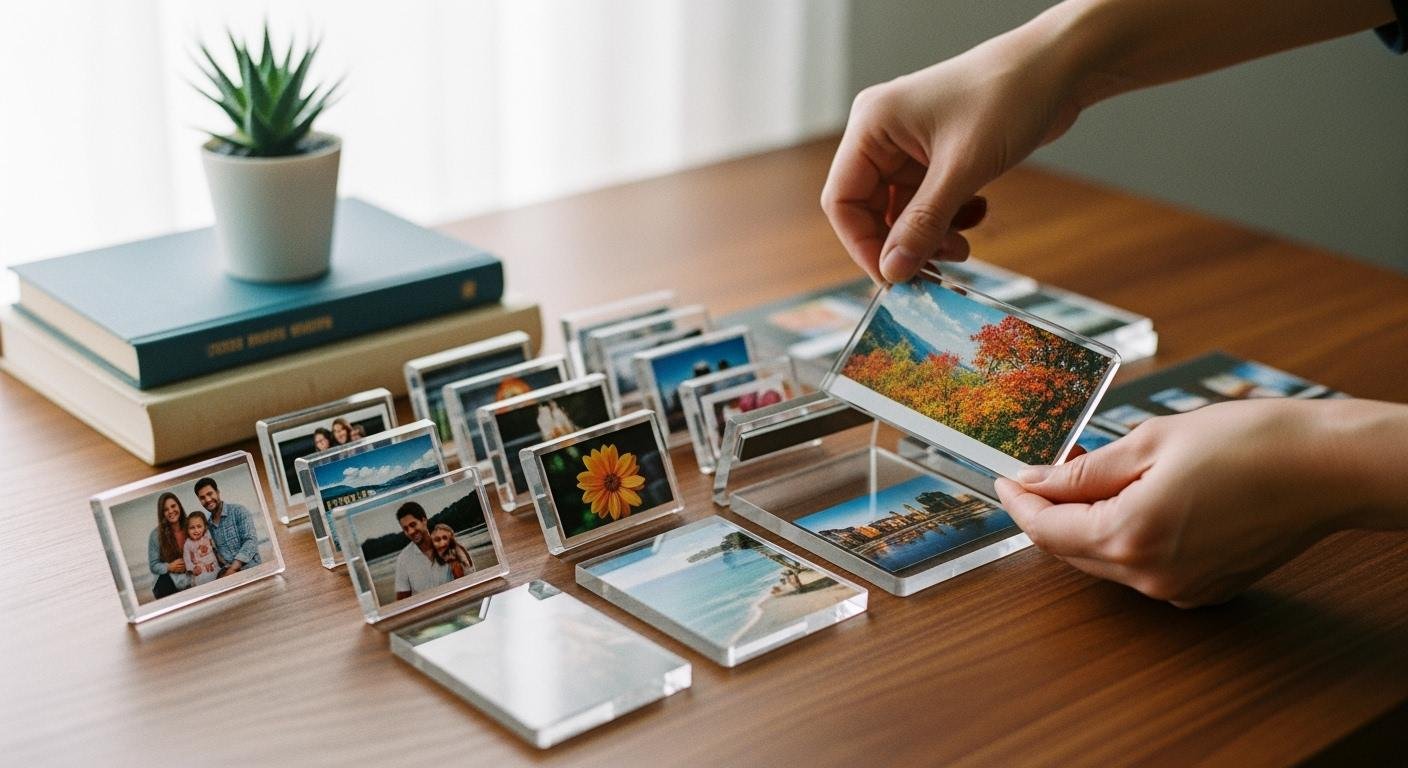 Which acrylic magnetic photo frame size is best?