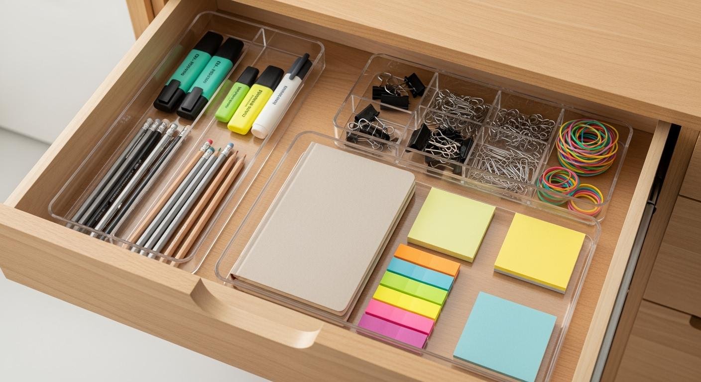 Master Home Organization Using Clear Trays