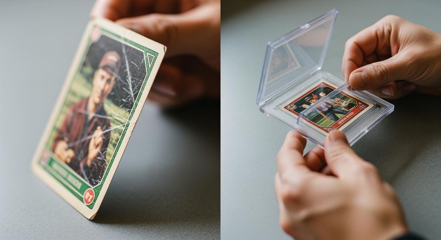 Stop damaging cards assemble and use holders right