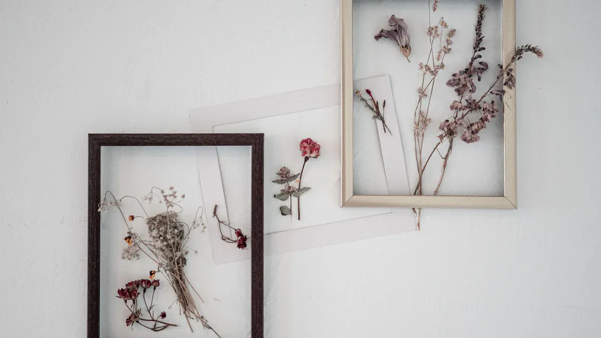 Floating Pressed Flower Art