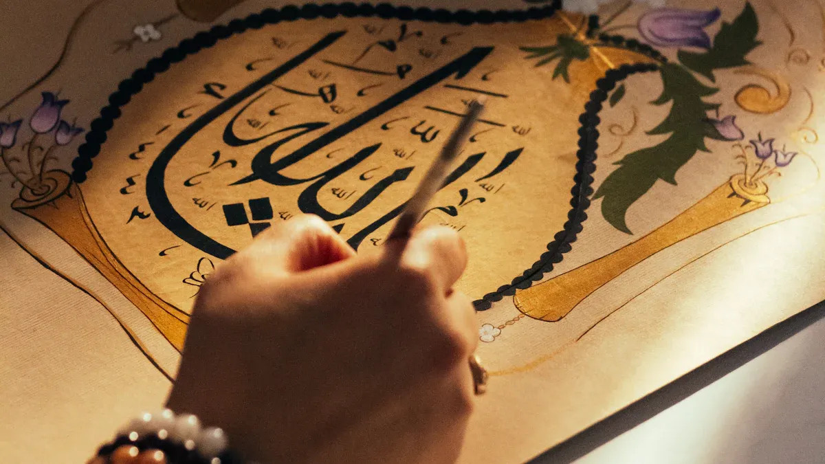 Text and Hand-Drawn Designs