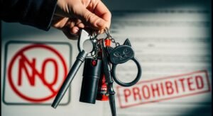 What makes a self-defense keychain illegal
