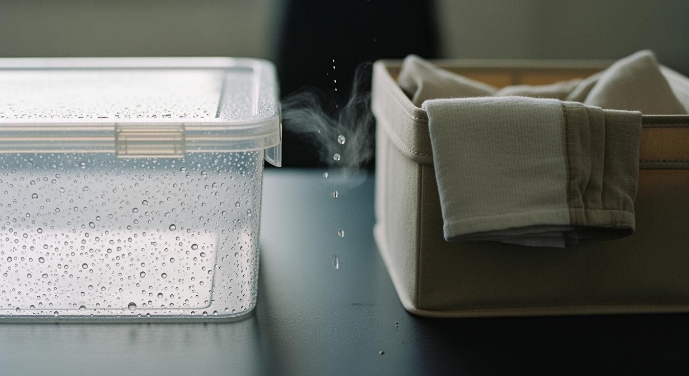 Plastic vs. Fabric Storage Boxes for Moisture Protection