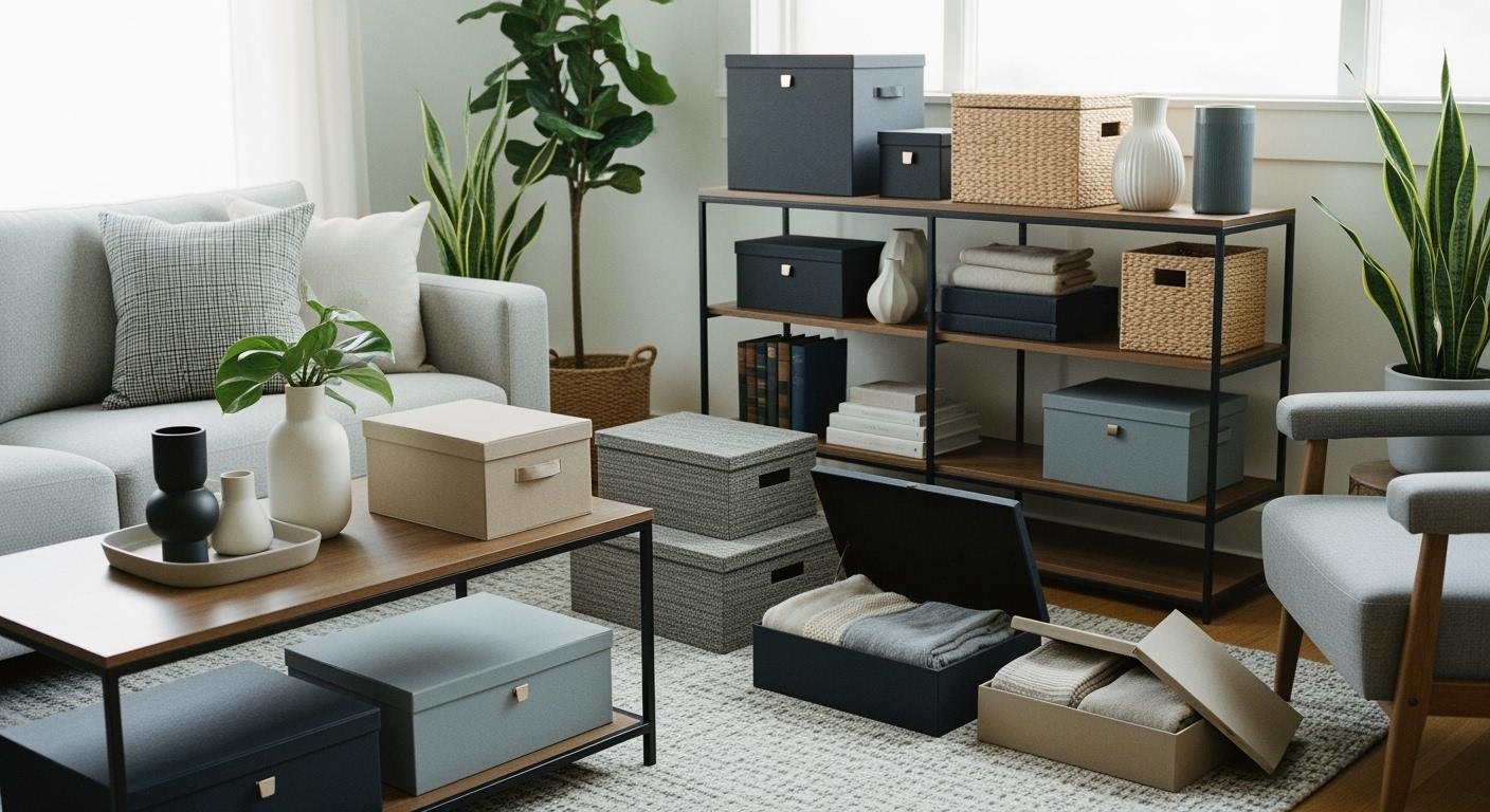 10 stylish storage box ideas for chic modern interiors